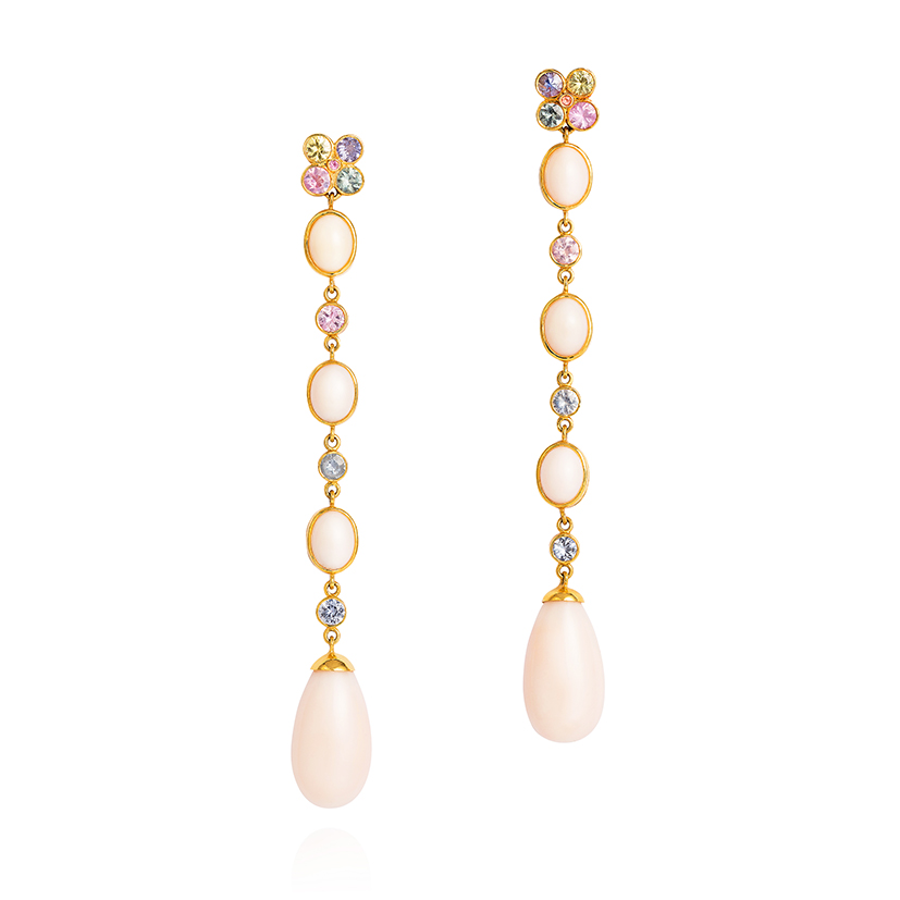 Amanda-Brighton-Wish-Earrings-fancy-sapphires-and-pale-pink-coral-from-the-Taiwan-Sea-in-18k-gold-1