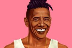 Barack Obama by Amit Shimoni.