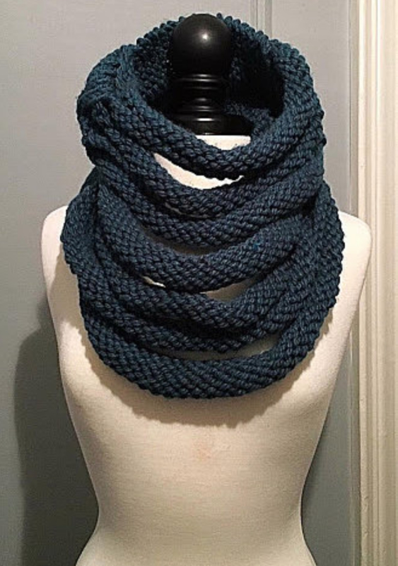 Rope Cowl - (Pattern by Katherine Stevenson) Not your typical cowl, that's for sure. Step outside in this unique roped cowl that is sure to make heads turn.