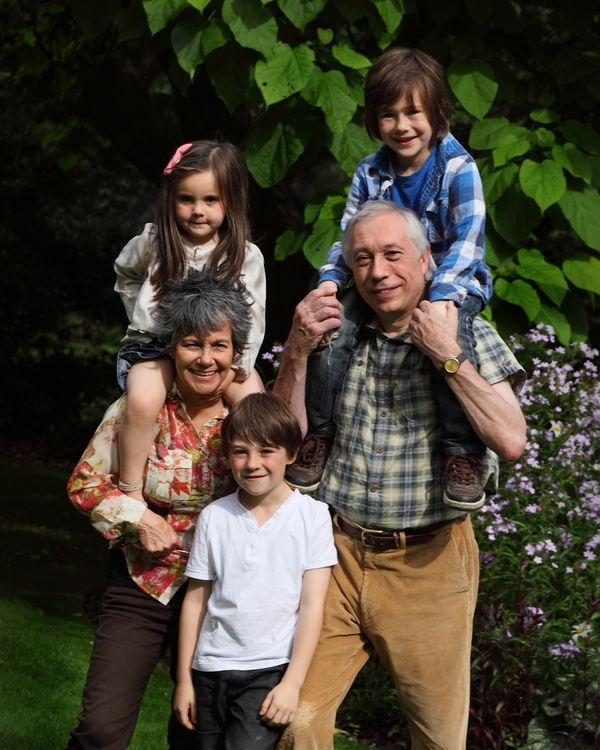Marina and John D Chapman with their grandchildren | Photo by Carl Bromwich | Courtesy of Marina Chapman.